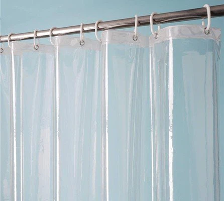 clear shower curtain