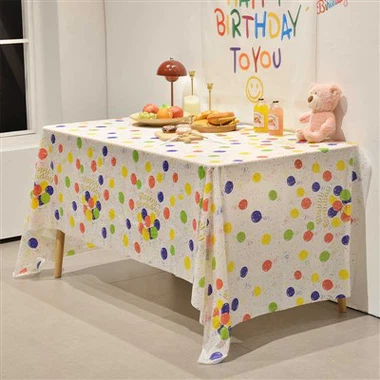 Taplak Meja Pesta Balon Peva Taplak Meja Pesta Sekali Pakai Dekorasi Ulang Tahun Bayi Taplak Meja Pesta Sekali Pakai