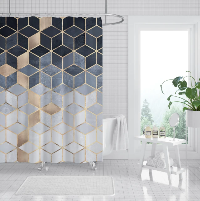 Foldable Polyester Shower Curtain price