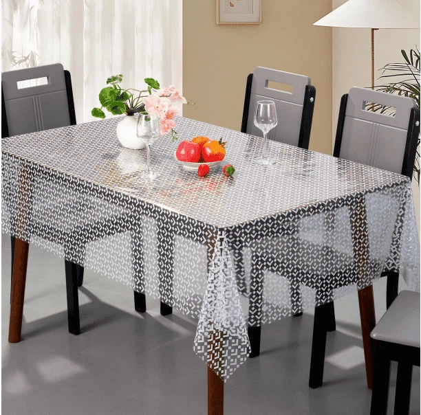PVC Transparent Dining Table Cover factory